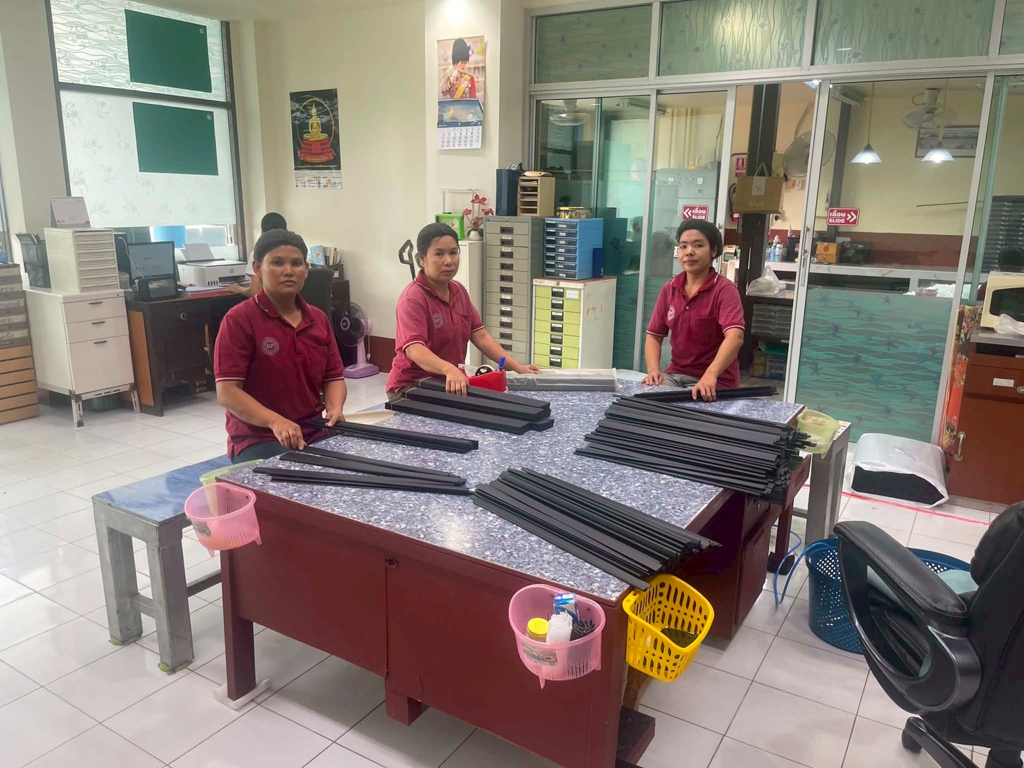 เครื่อง Plastic Extruder ในไลน์ผลิต